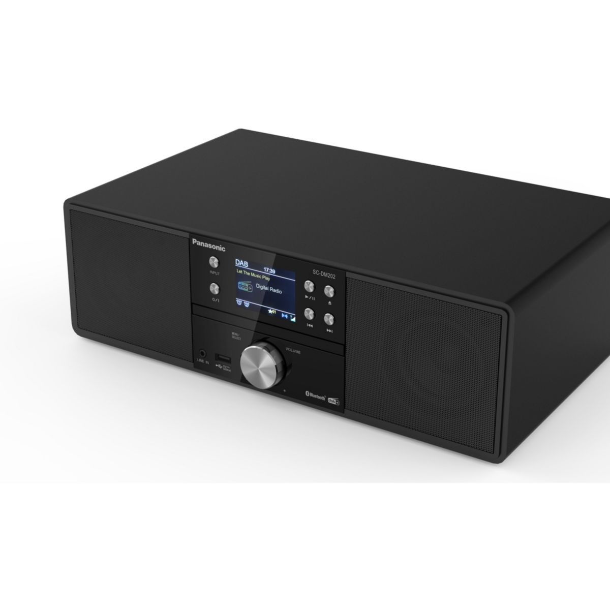 Chaîne HiFi SC-DM202EG-K couleur unique, PANASONIC