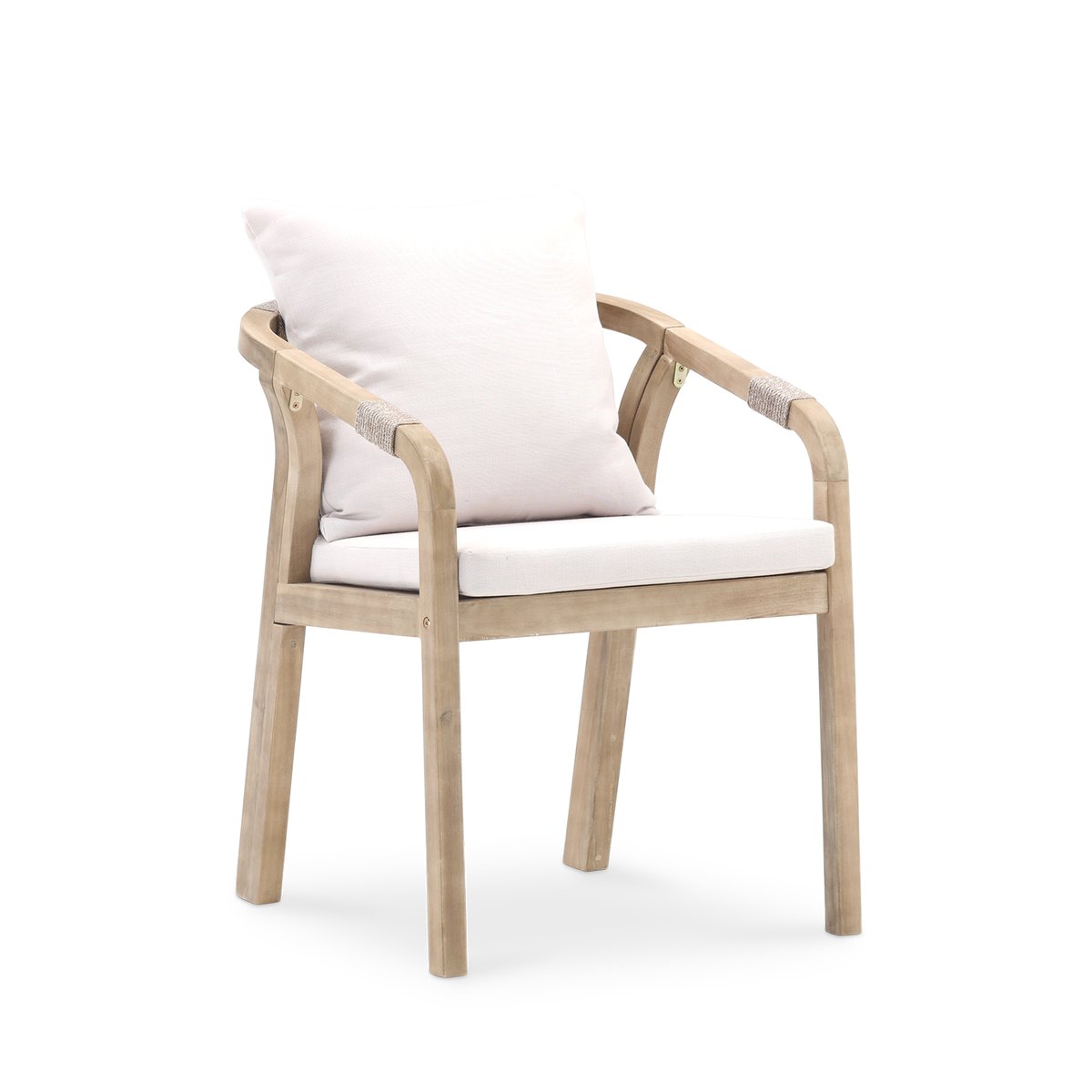 Chaise en bois, lot de 8, SIENA beige, DEFORA HOME