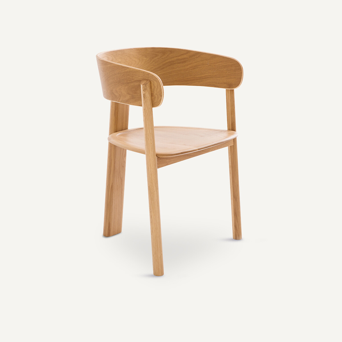 Tischsessel, 3 Beine, aus massiver Eiche, Marais, Design Emmanuel Gallina eiche, EMMANUEL GALLINA X AM.PM