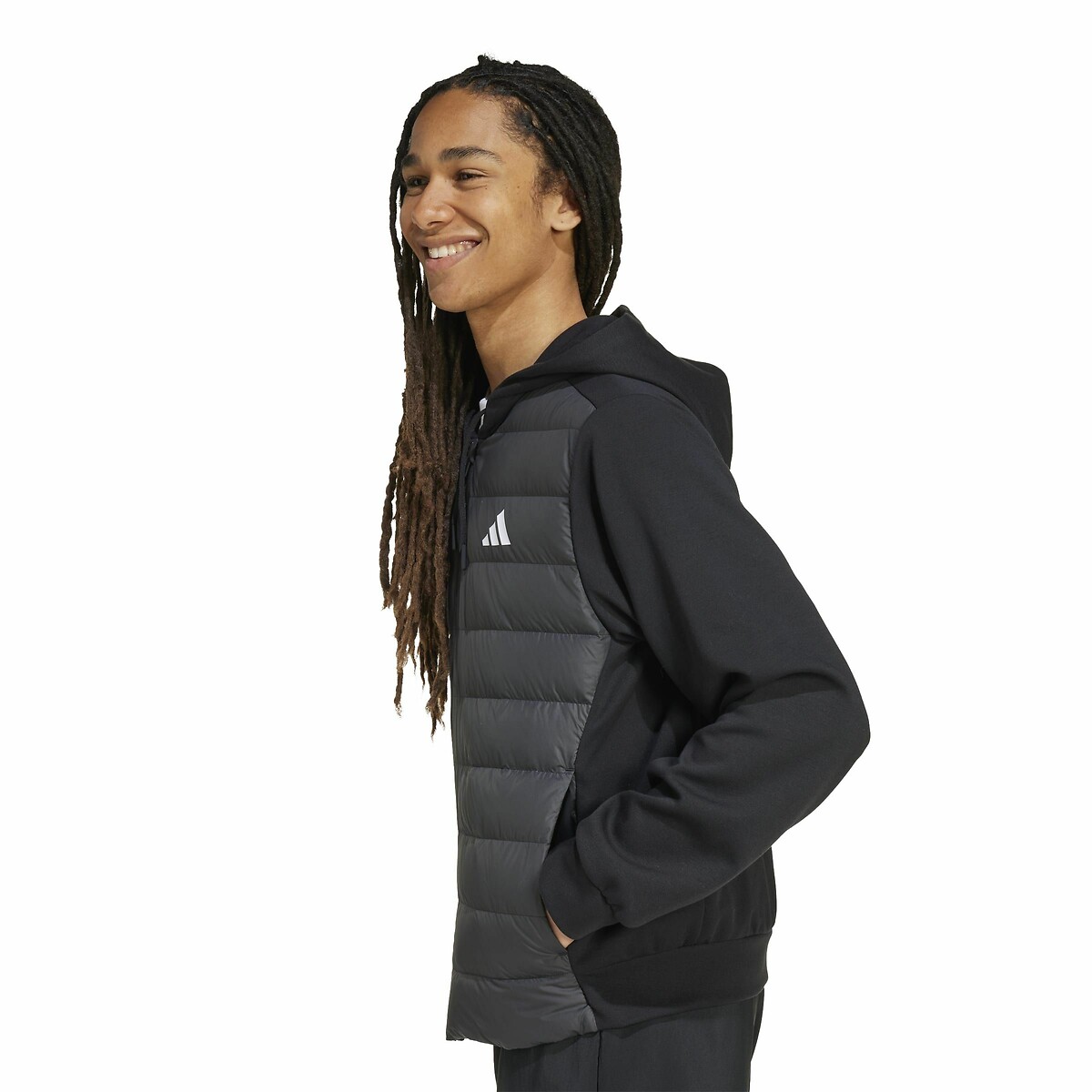 Veste hybride 2 en 1 noir, ADIDAS SPORTSWEAR