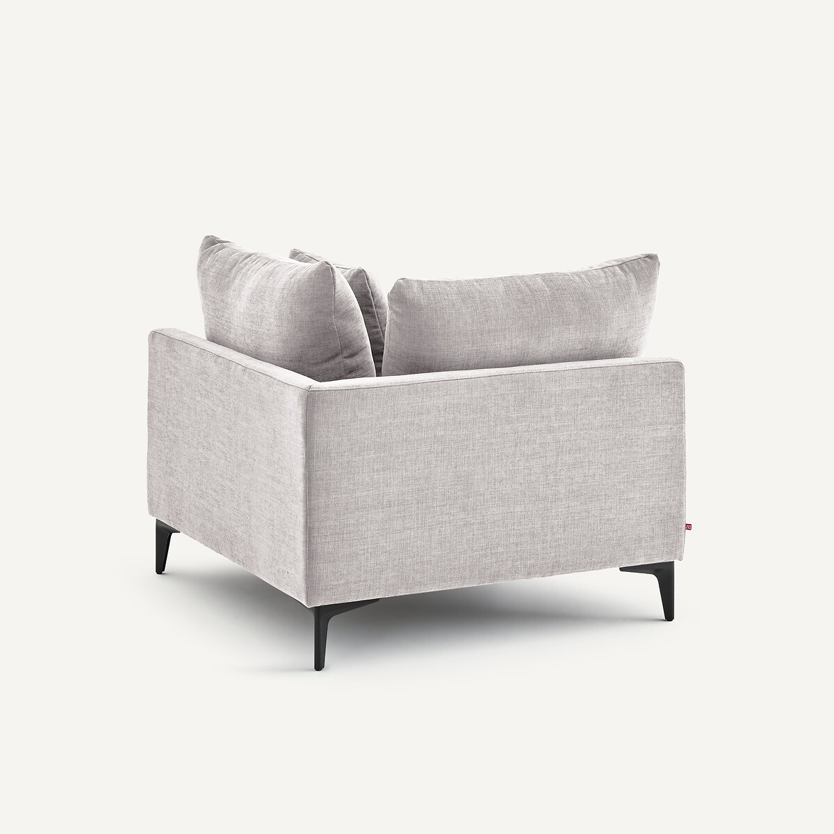 Canapé d'angle en polyester coton, MODERNISTE gris clair, EMMANUEL GALLINA X AM.PM