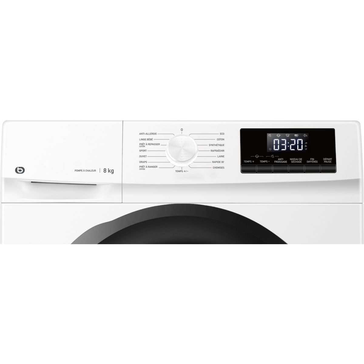 Sèche linge pompe à chaleur ESLHP8-4b couleur unique, ESSENTIEL B