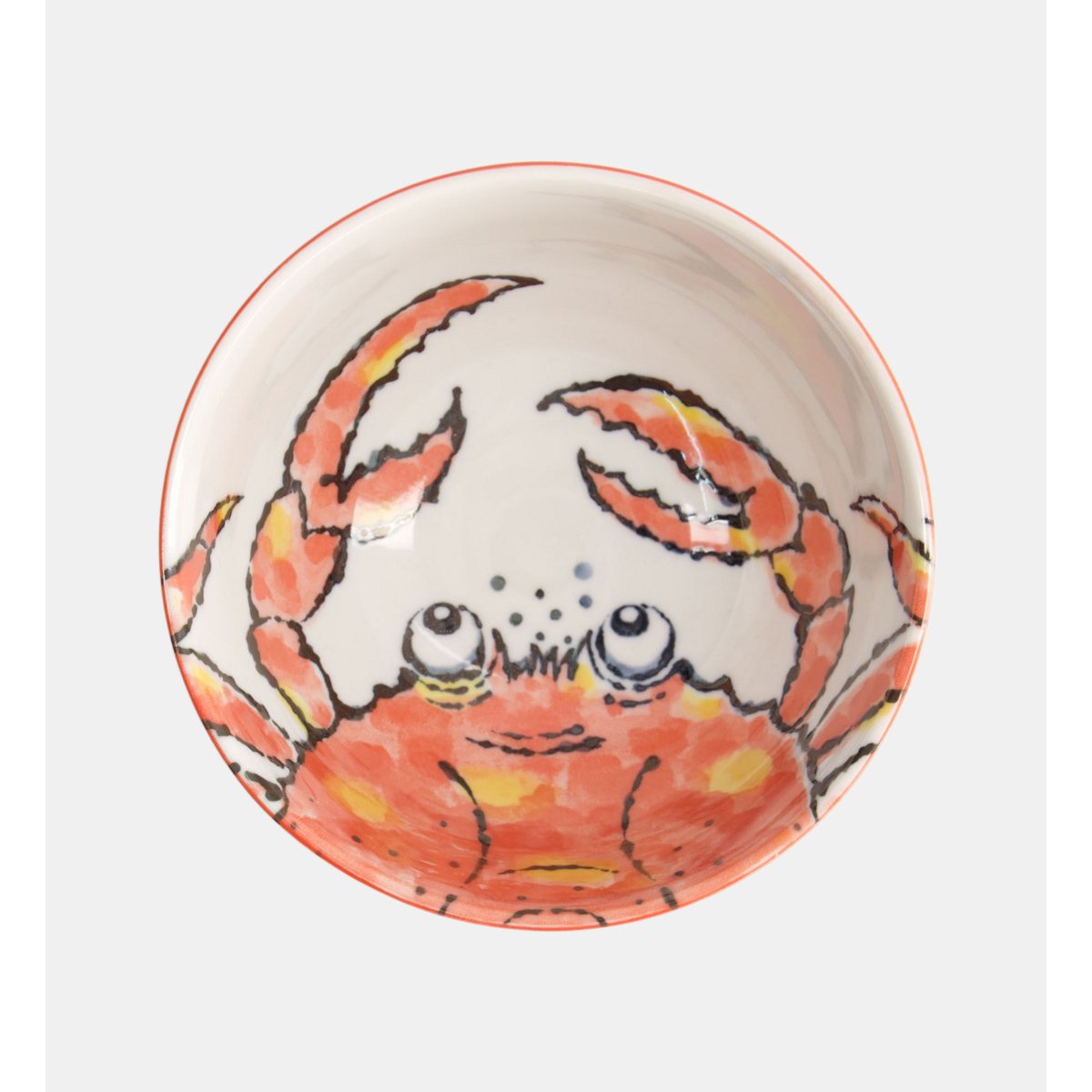 Bol crabe rouge rouge et blanc, TOKYO DESIGN STUDIO