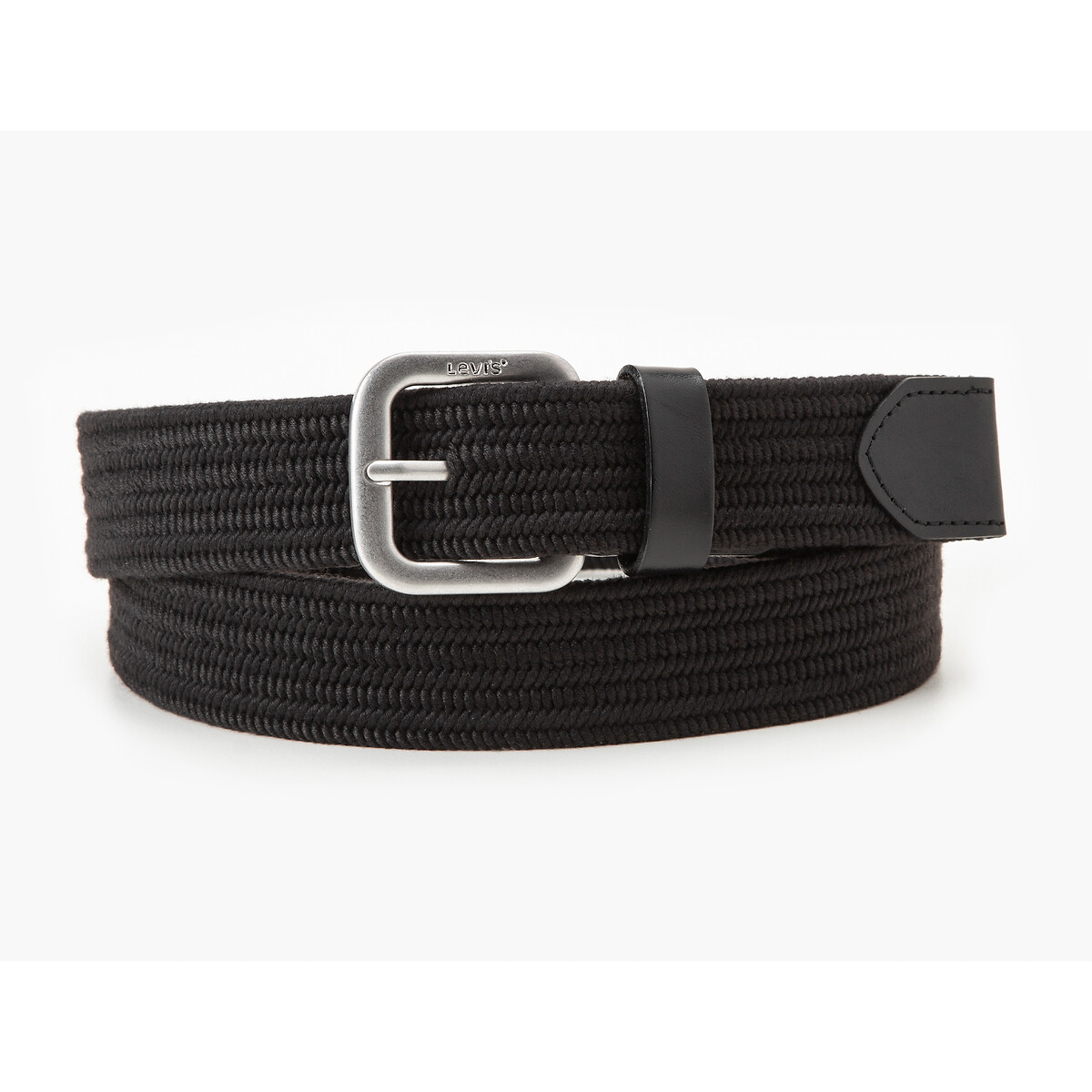 Woven Plaited Elasticated Belt black, LEVI'S