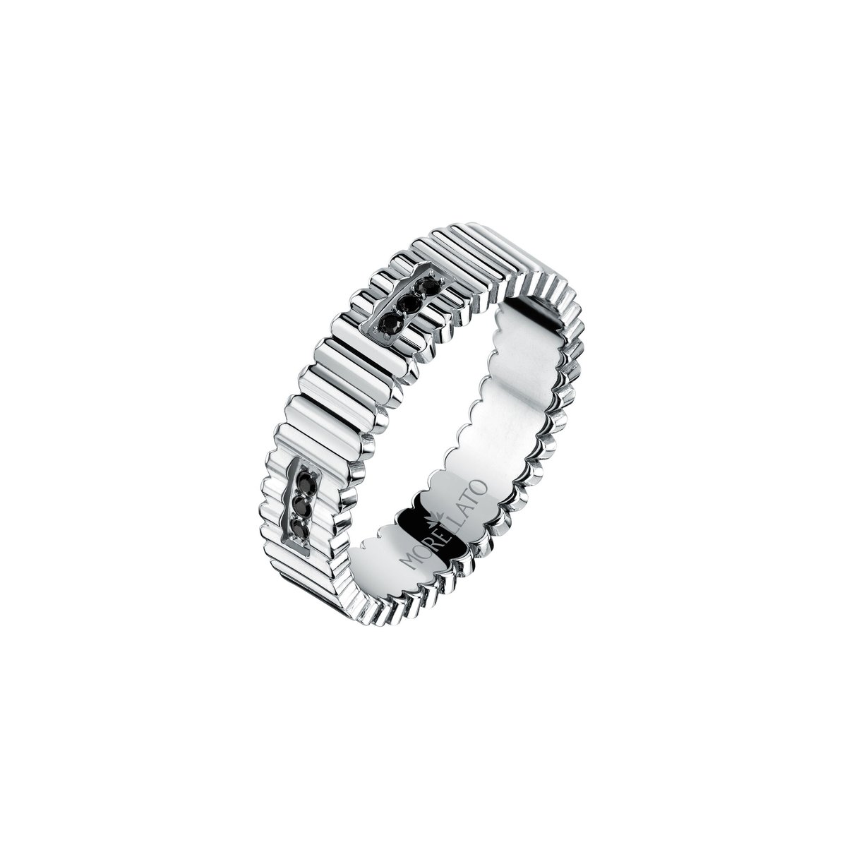 Bague en Acier, Pierre PP URBAN argent, MORELLATO
