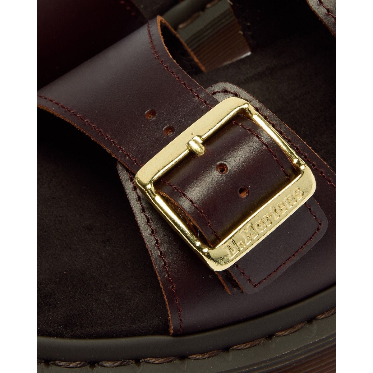 Josef Atlas Leather Mules dark burgundy red, DR. MARTENS