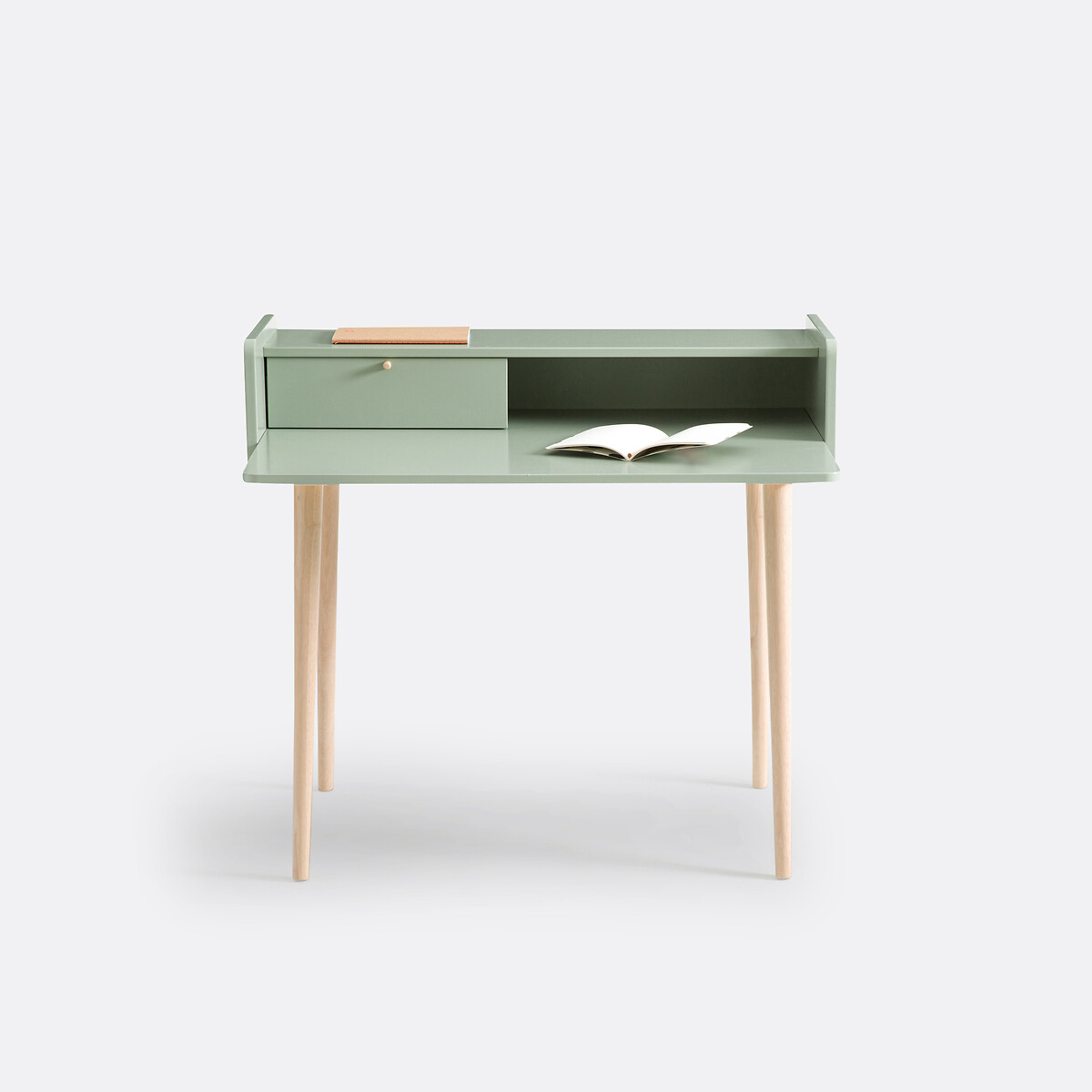 Bureau enfant avec réhausse Zag vert de gris, LA REDOUTE INTERIEURS
