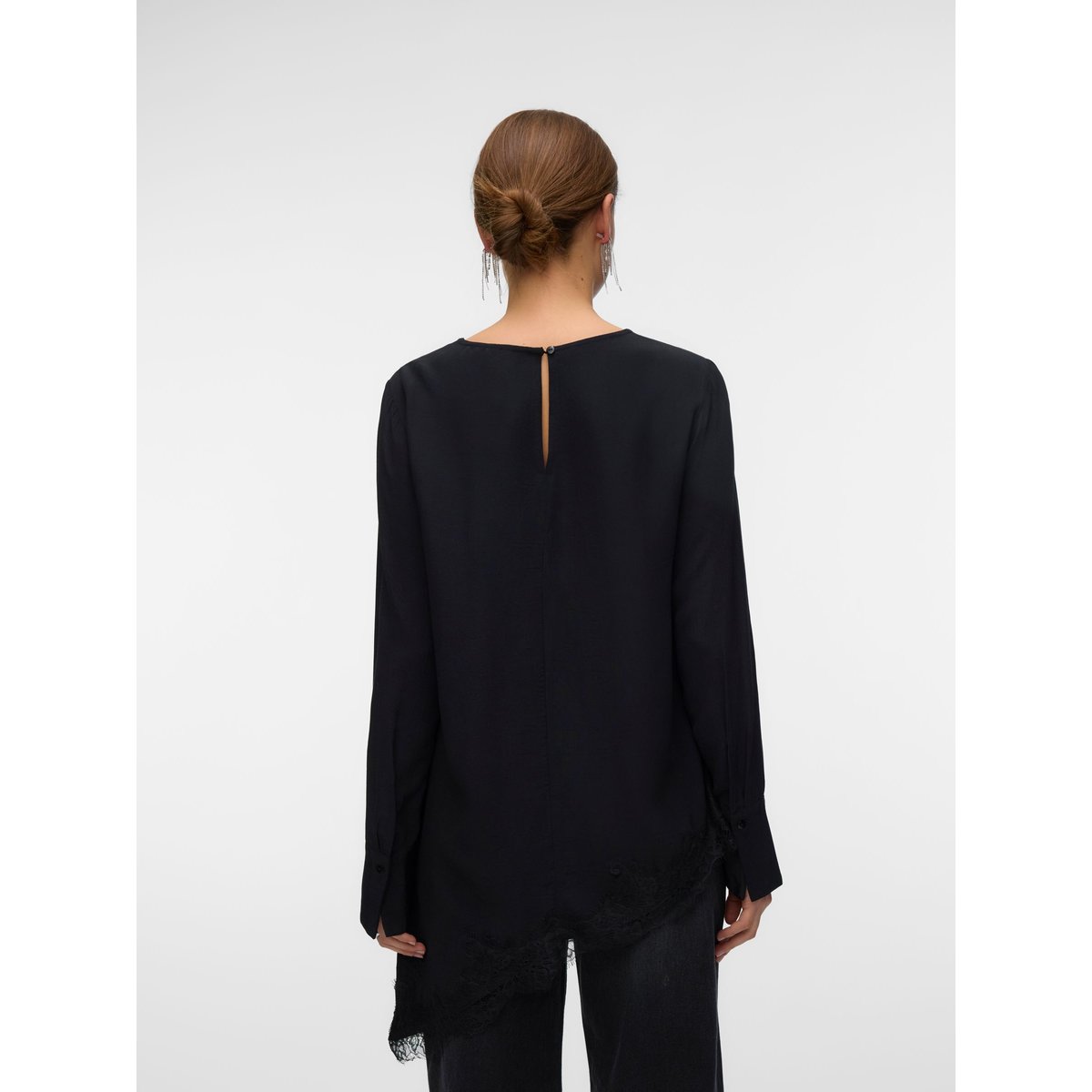 Top Asymétrique noire - black, VERO MODA