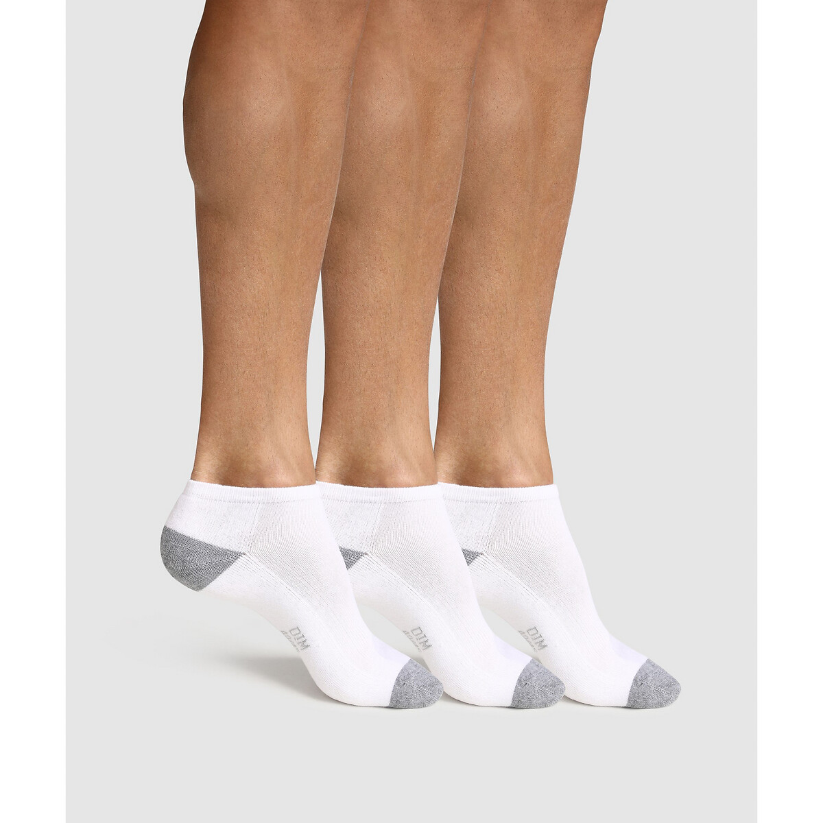 Lot de 3 paires de socquettes Ecodim Sport blanc + blanc + blanc, DIM
