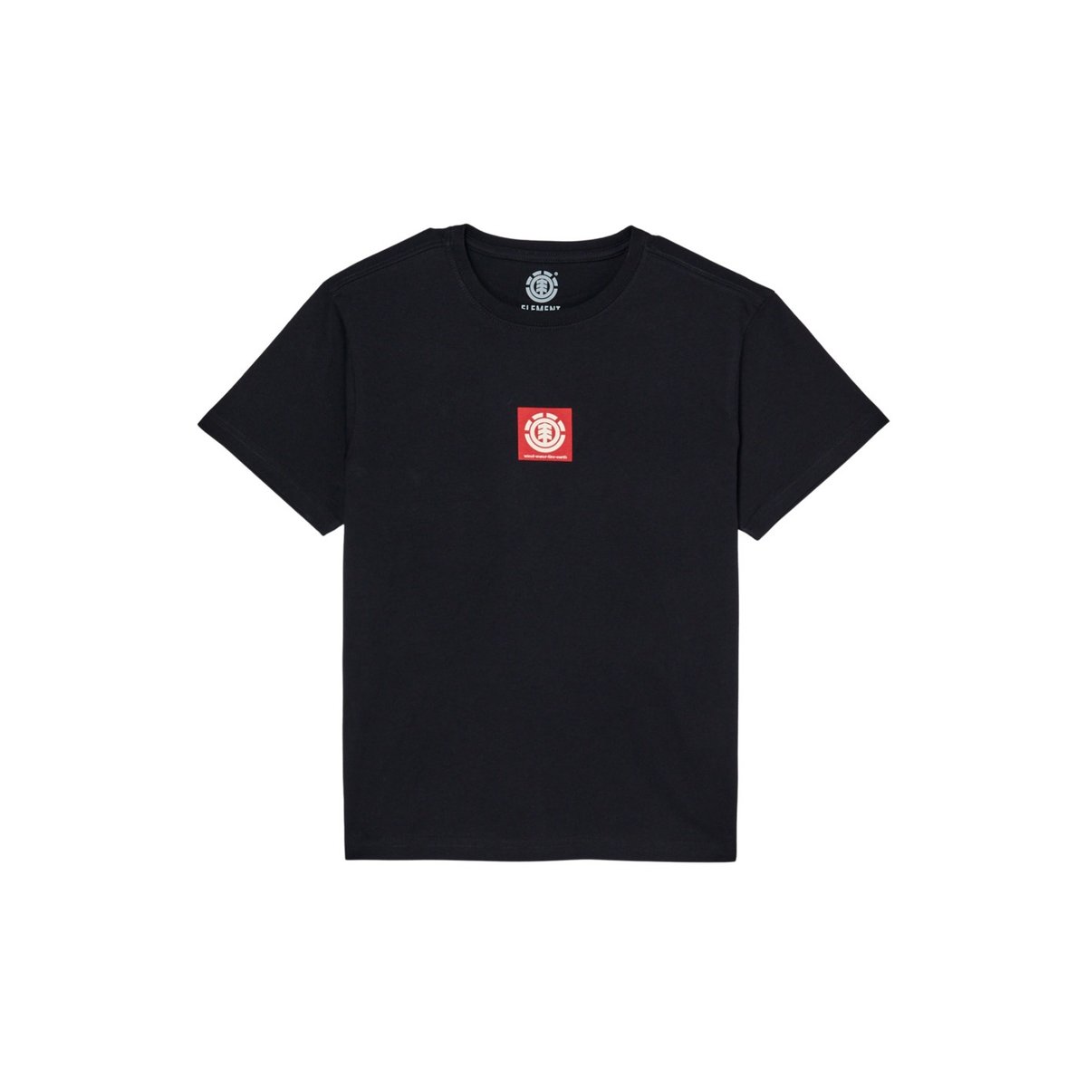 T-Shirt manches courtes SQUARE LOGO noir flint black, ELEMENT