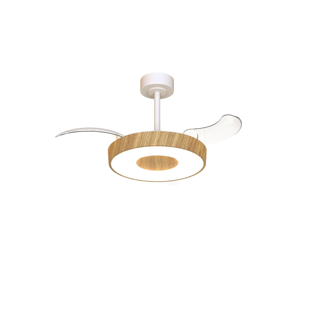 Ventilateur en métal, COIN FAN MINI SMART bois, MANTRA