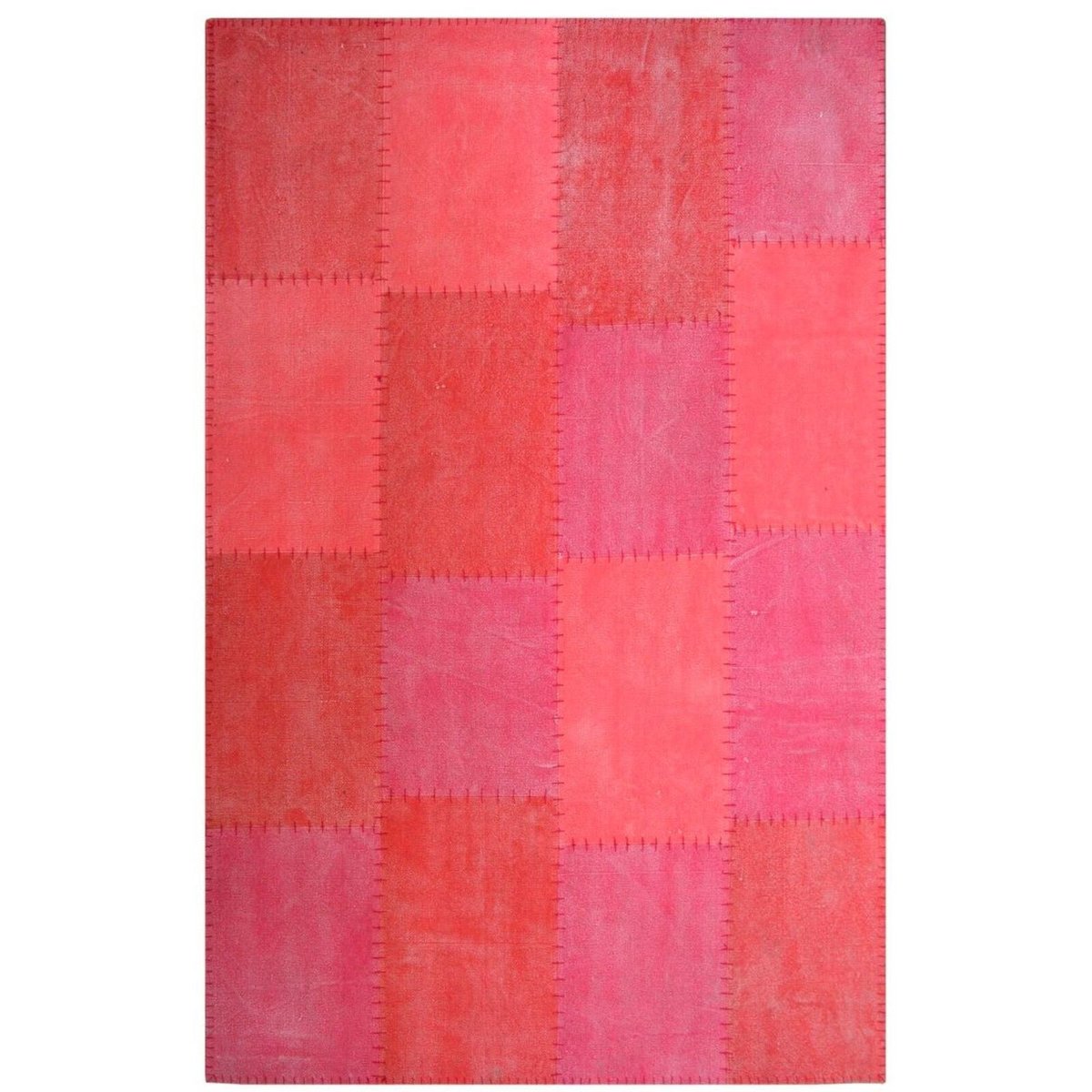 Tapis en coton fait main, LYRICAL multicolore, rouge, ARTE ESPINA
