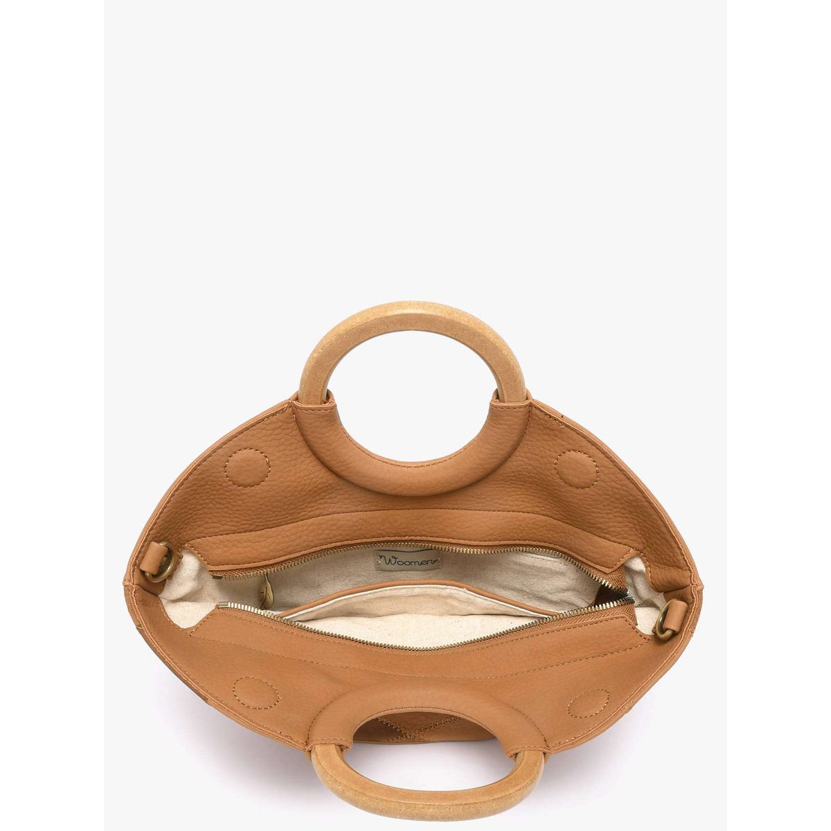 Sac bandoulière Neflier patchwork camel, WOOMEN