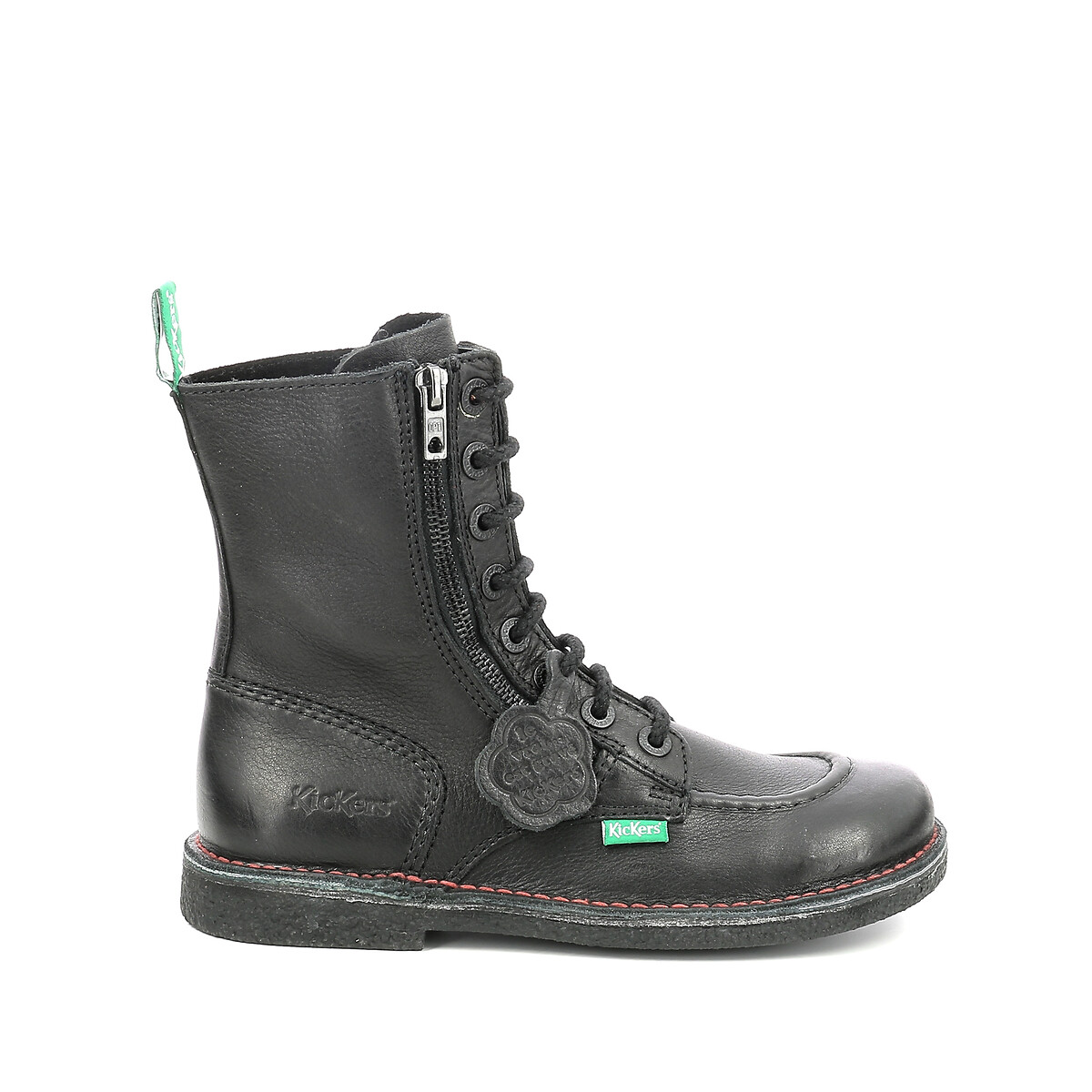 Meetickzip Lace-Up Boots in Leather black/black, KICKERS