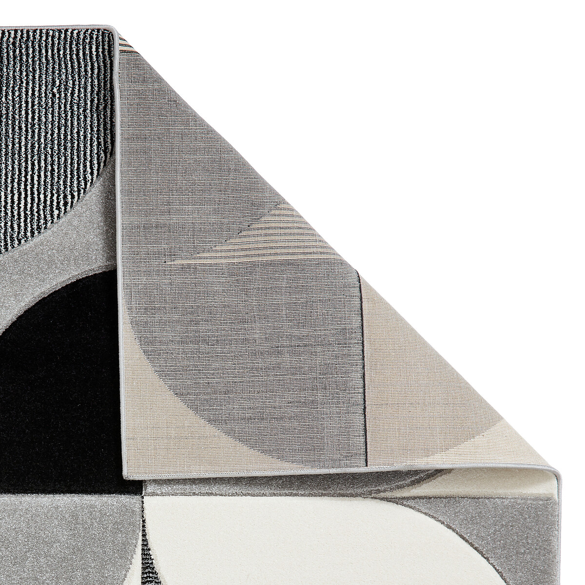 Hand Carved Abstract Shapes Rug grey/brown, SO'HOME