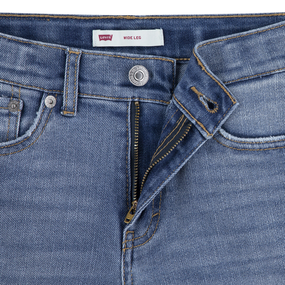 Jeans wide leg azul-ganga, LEVI'S KIDS