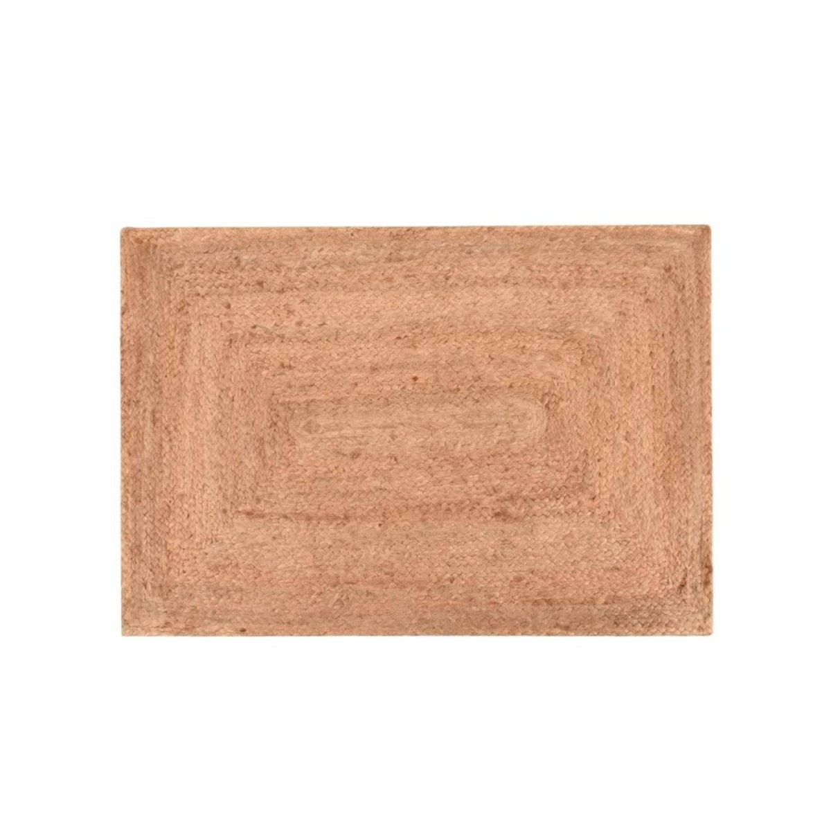 Tapis rectangulaire en jute 120x170cm beige, ORNAMI