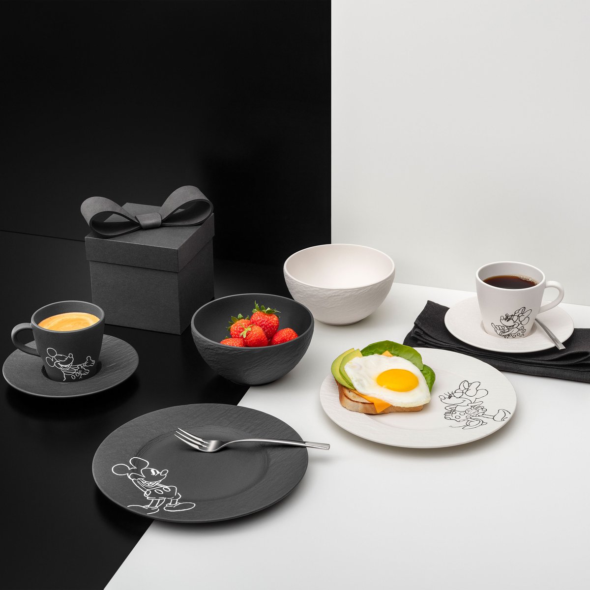 Set Petit-Déjeuner, 8 Pièces MANUFACTURE - MICKEY MOUSE couleur unique, VILLEROY & BOCH
