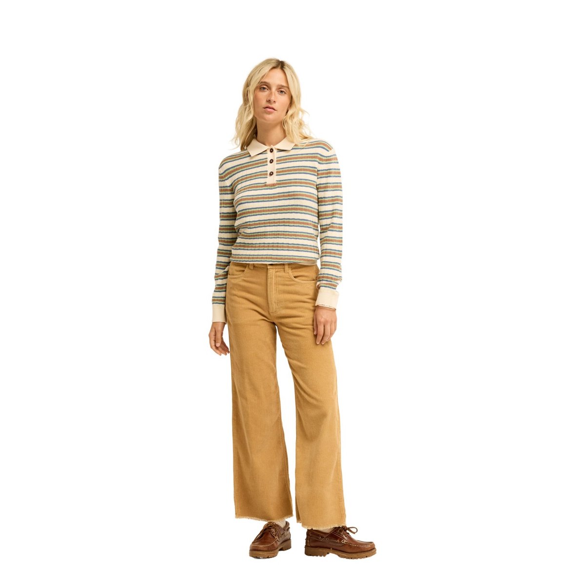 Pantalon en velours BE FREE jaune curry, BILLABONG