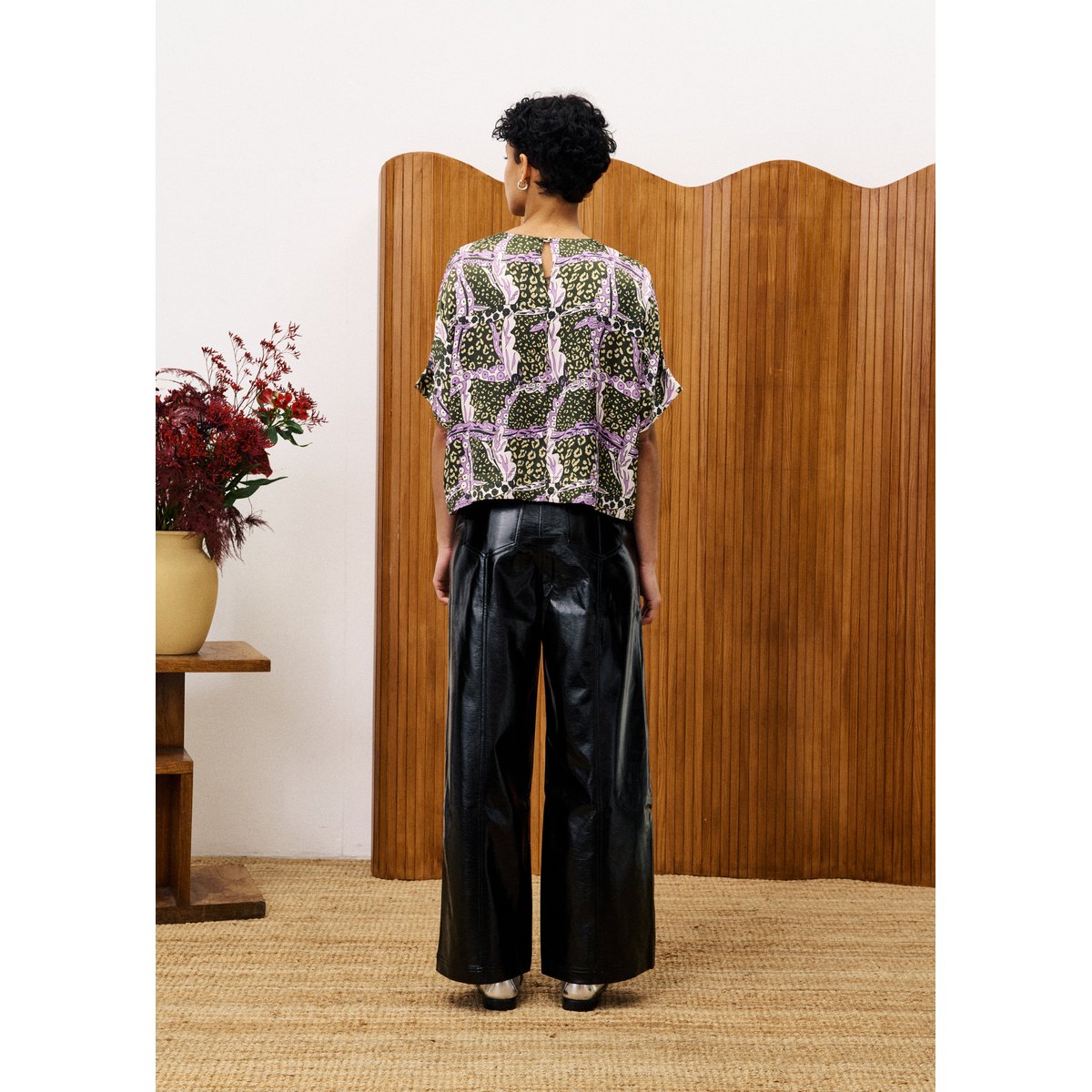 Top ALYSSE leo vert, FRNCH