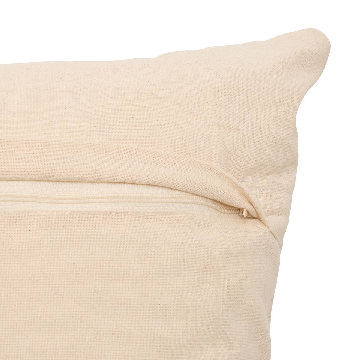 Coussin rectangulaire en coton HAWKI blanc chaud, ATMOSPHERA
