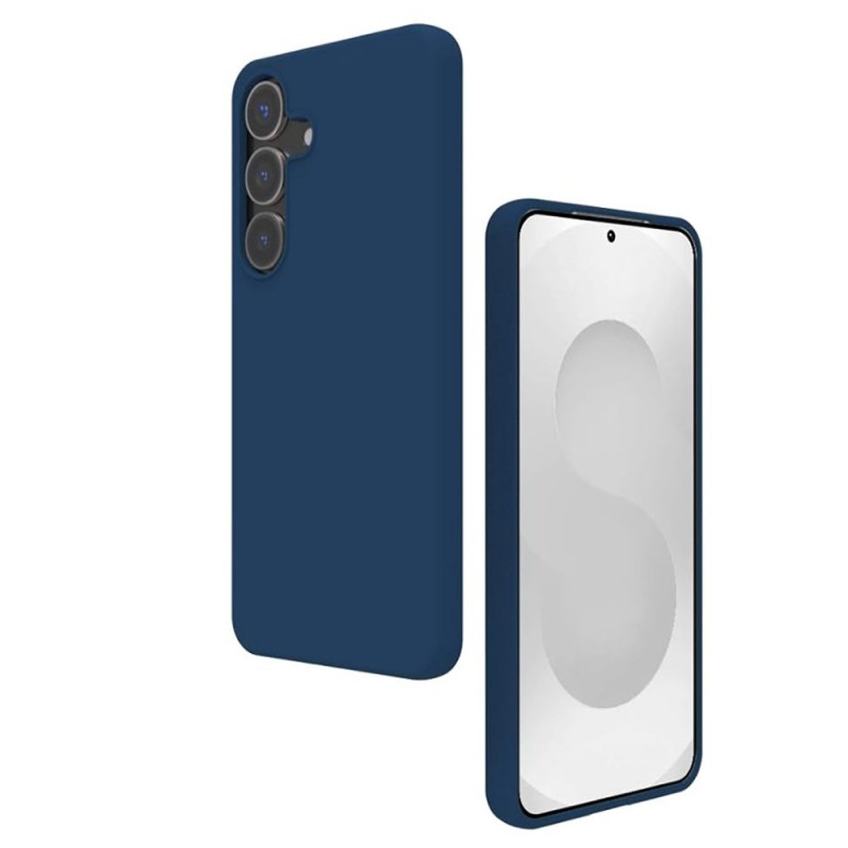 Coque Galaxy S25 + antichoc + 2 vitres bleu, EVETANE