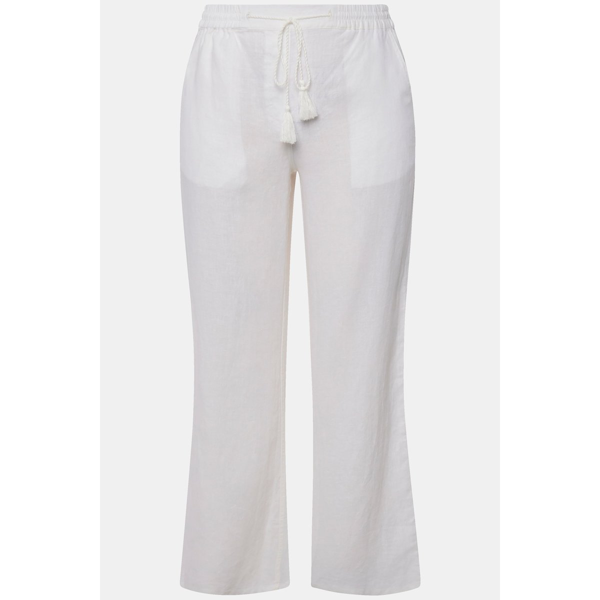 Pantalon en lin Mary, jambe droite, 2 poches blanc neige, ULLA POPKEN