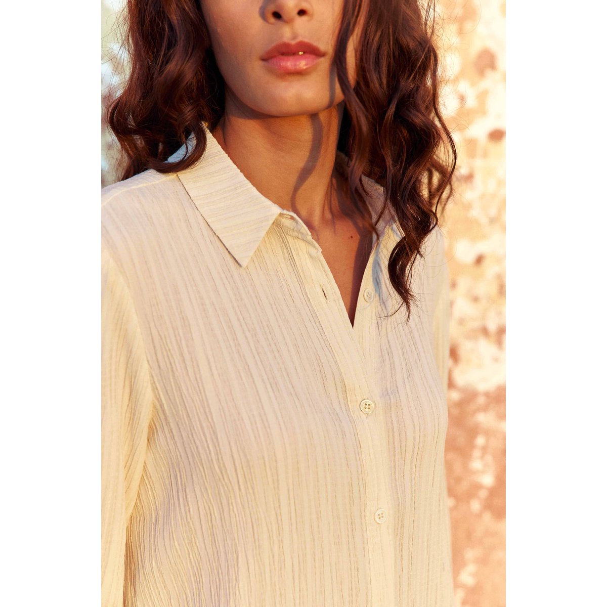Chemise uni CHARLOTTE 11-ecru, LA PETITE ETOILE