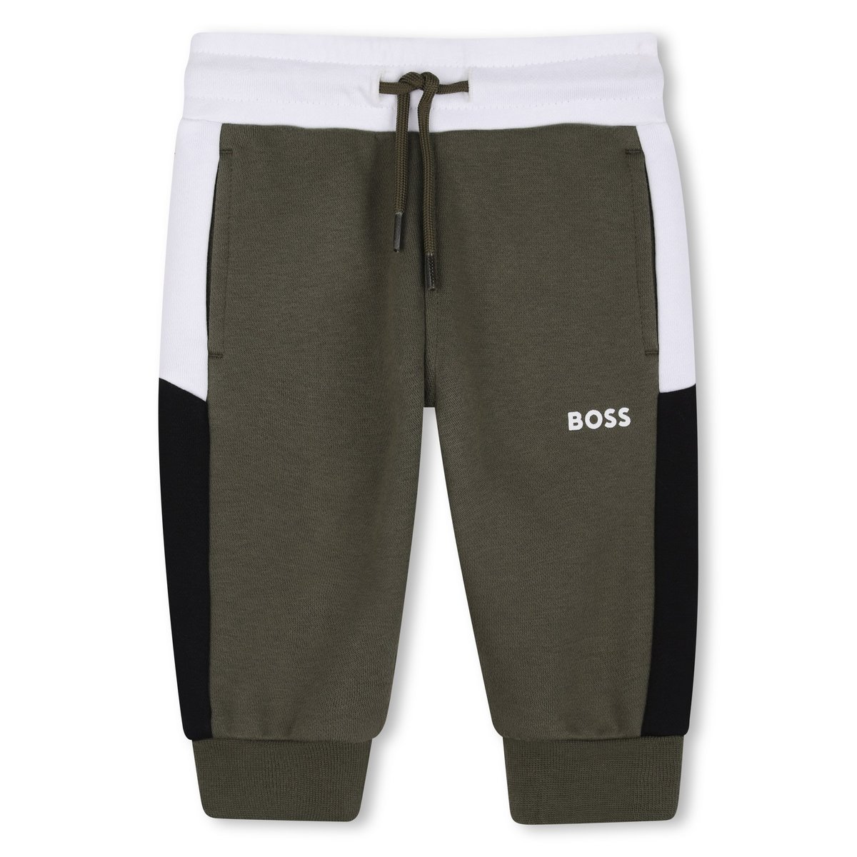 Pantalon de jogging olive, BOSS KIDSWEAR