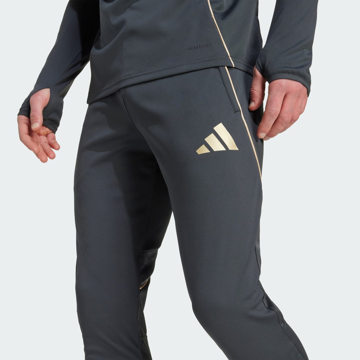 Pantalon D'entraînement Olympique Lyonnais Tiro 25 Competition Pantalon D'entraînement Olympique Lyonnais Tiro 25 Competition carbon / hazy beige, adidas Performance