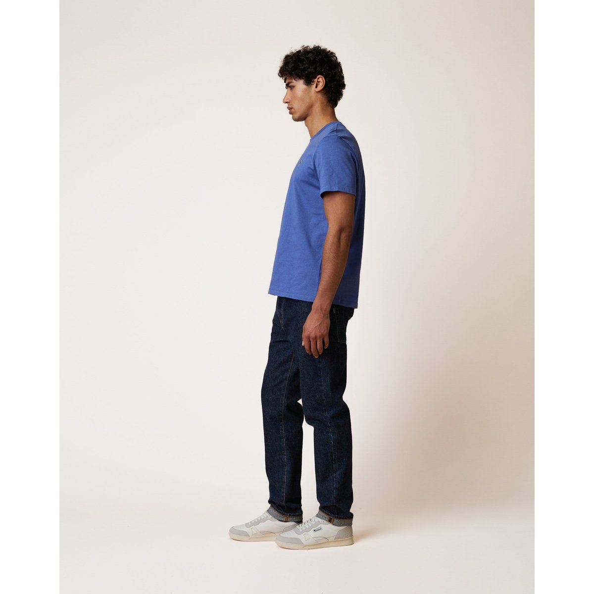T-shirt en maille bleu, FAGUO