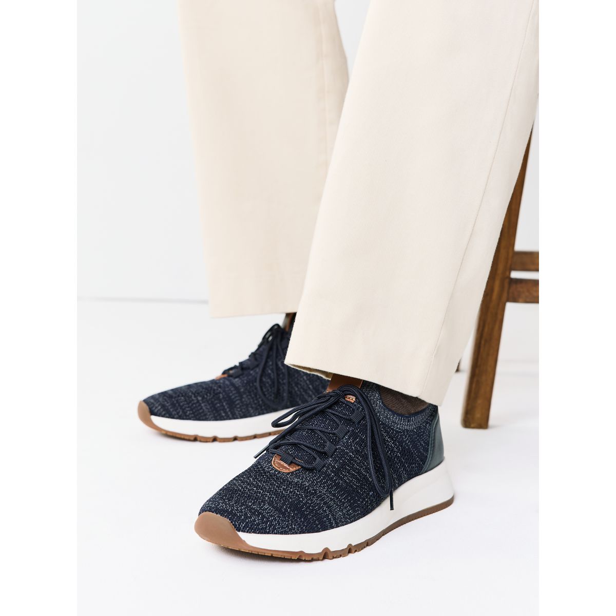 Baskets en maille bleu marine, NEXT
