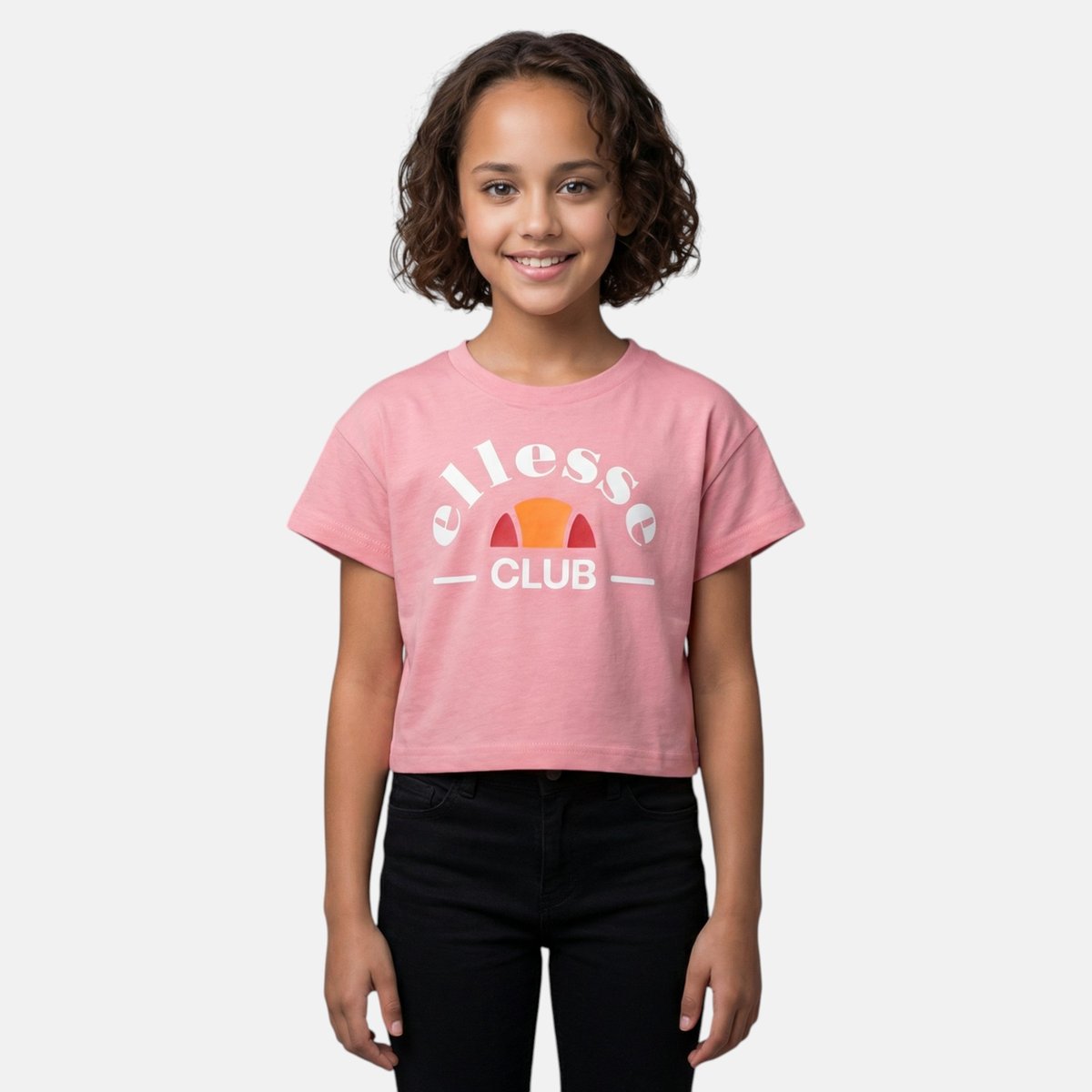 T-shirt manches courtes imprimé, col rond MISS rose, ELLESSE