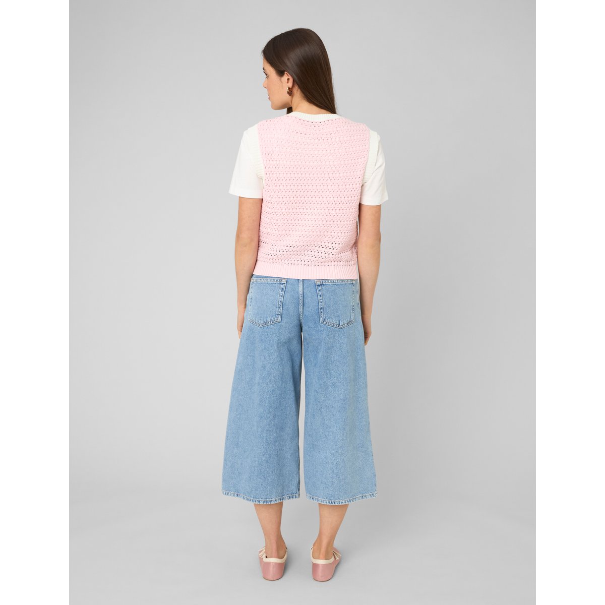 Gilet sans manches rose pâle, BZB