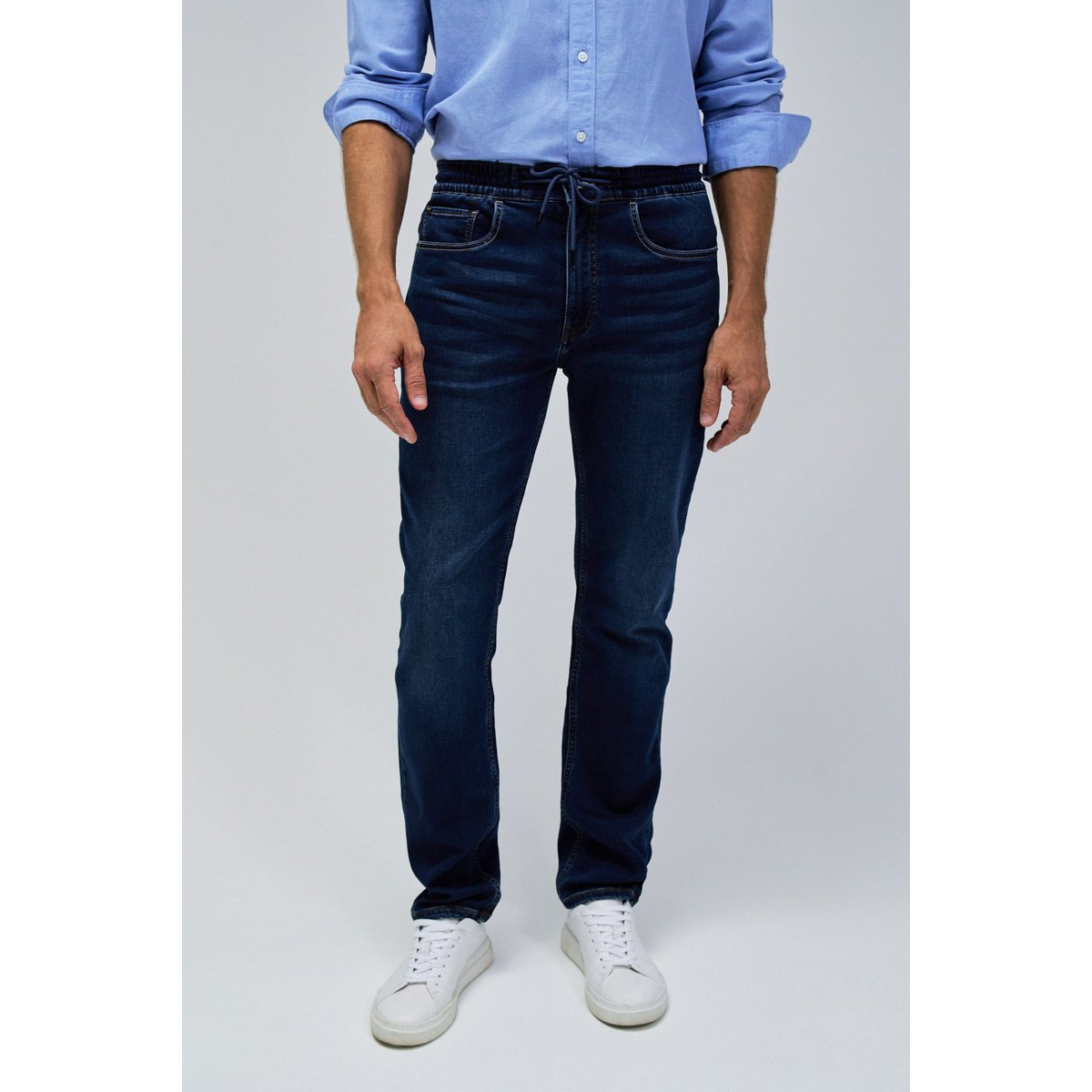 PANTALON JOGGERS S-ACTIV bleu denim, SALSA JEANS