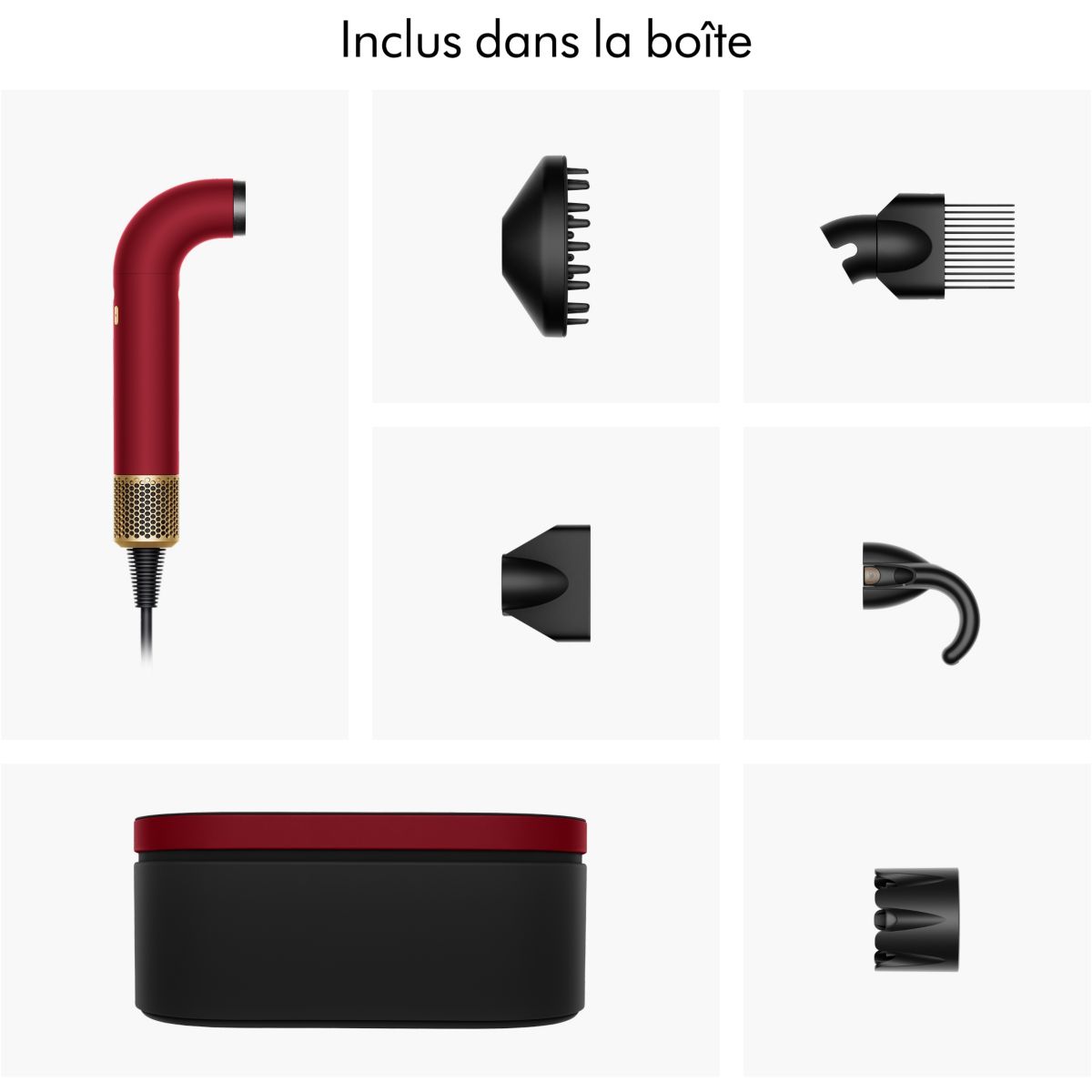 Sèche cheveux Supersonic R cheveux bouclés à frisés Edition Rouge et Or, édition spéciale fête des mères rouge, DYSON