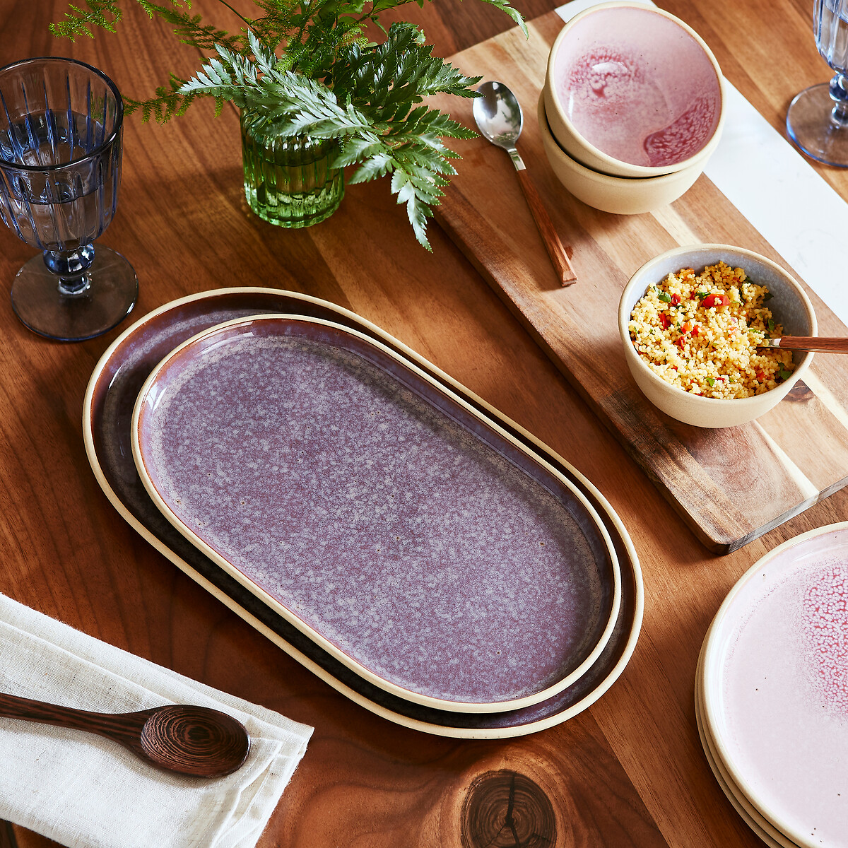 Minerals Large Oval Platter purple, PORTMEIRION