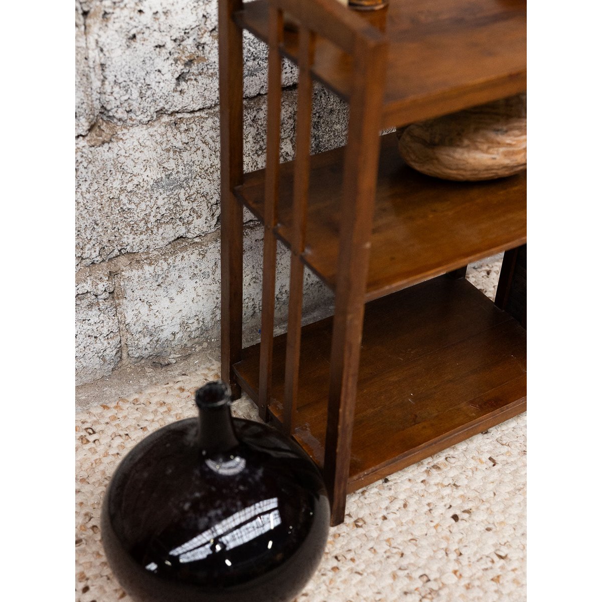 Jolie étagère en bois Isabelle N°322 - Bon état bleu foncé, DEBONGOUT