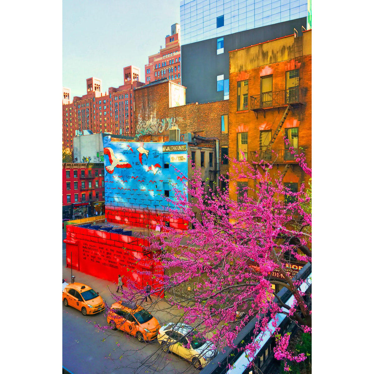Tableau new york street art in manhattan tableau alu dibond, HEXOA