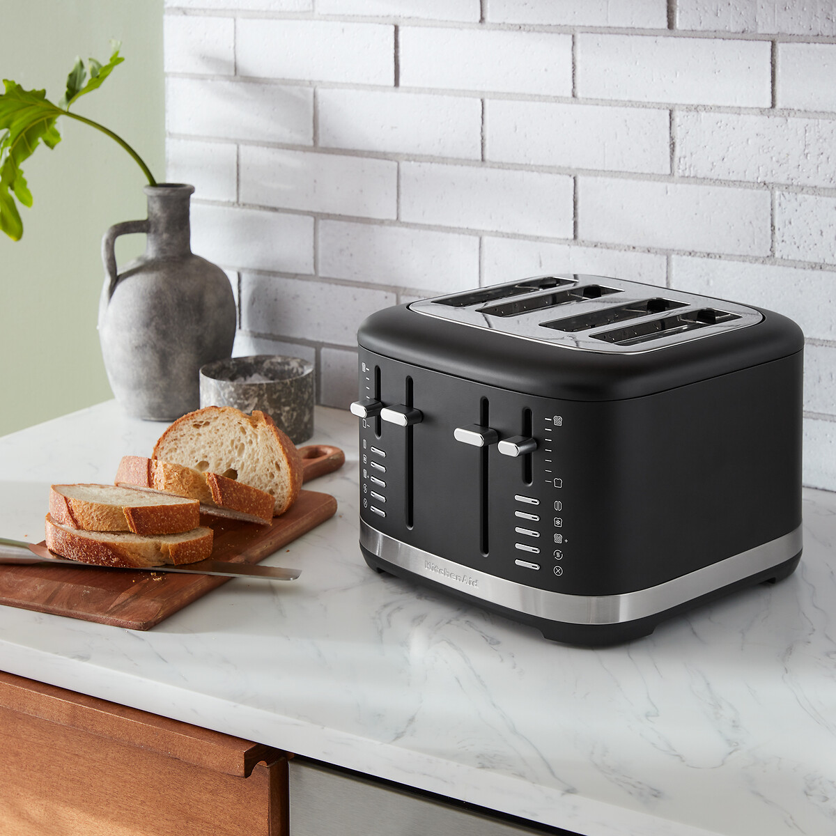 4-Slice Manual Control Toaster - 5KMT4109 black, KITCHENAID