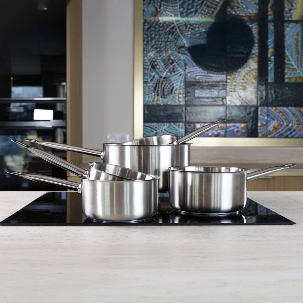 Set 11 pièces de cuisson en inox, PROFESSIONNEL inox, MENASTYL