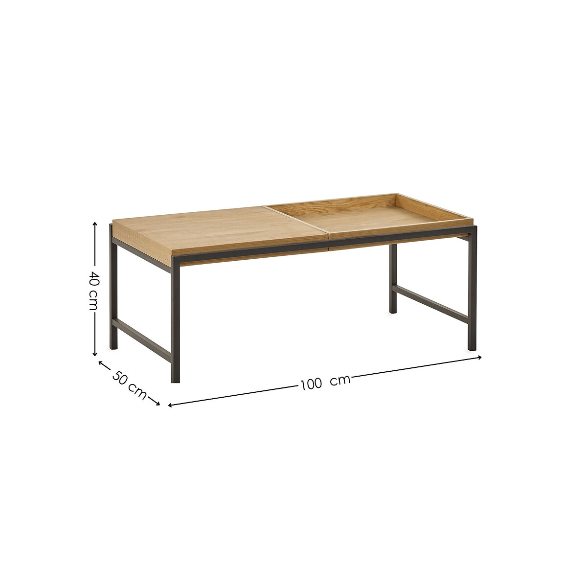 Roran Tray Coffee Table oak, SO'HOME