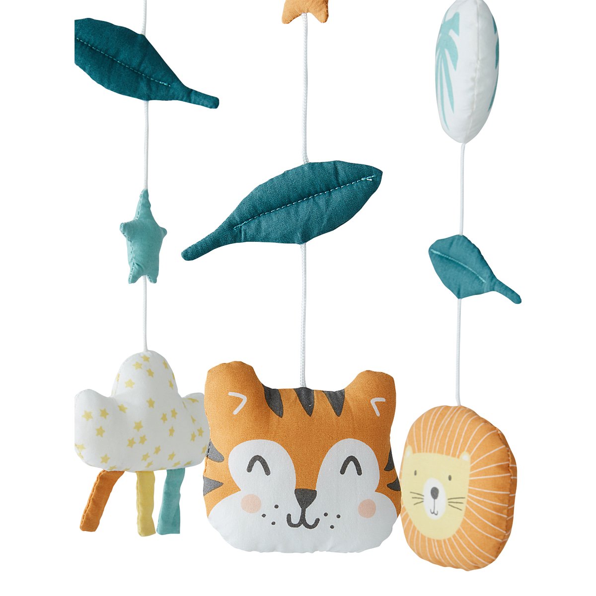 Coffret mobile musical Jungle en fête vert, VERTBAUDET