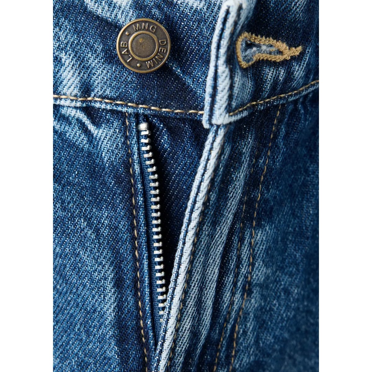 Jean wide leg bleu foncé, MANGO KIDS