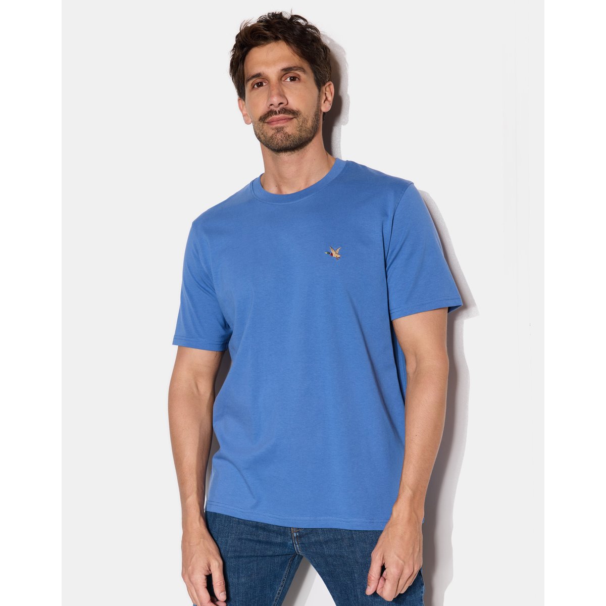T-Shirt motif devant; brodé T-TOGS bleu, CHEVIGNON