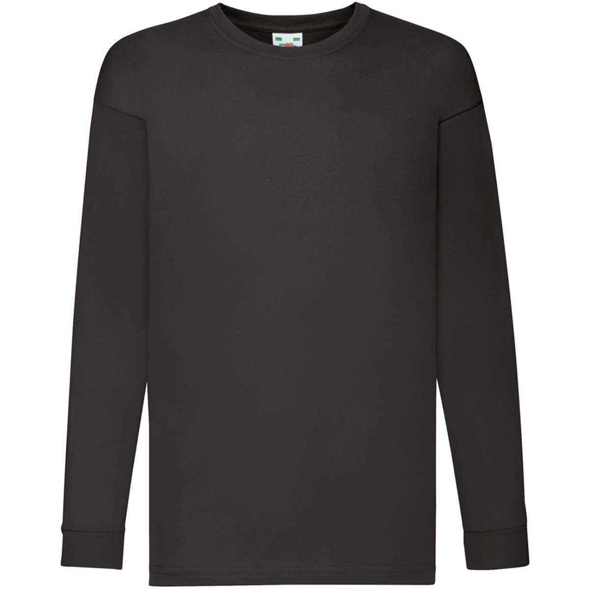 T-shirt à manches longues gris chiné, FRUIT OF THE LOOM