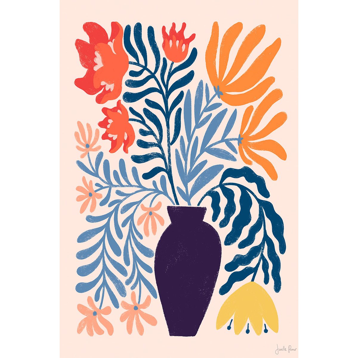 Tableau bouquet d'été tableau alu dibond, HEXOA