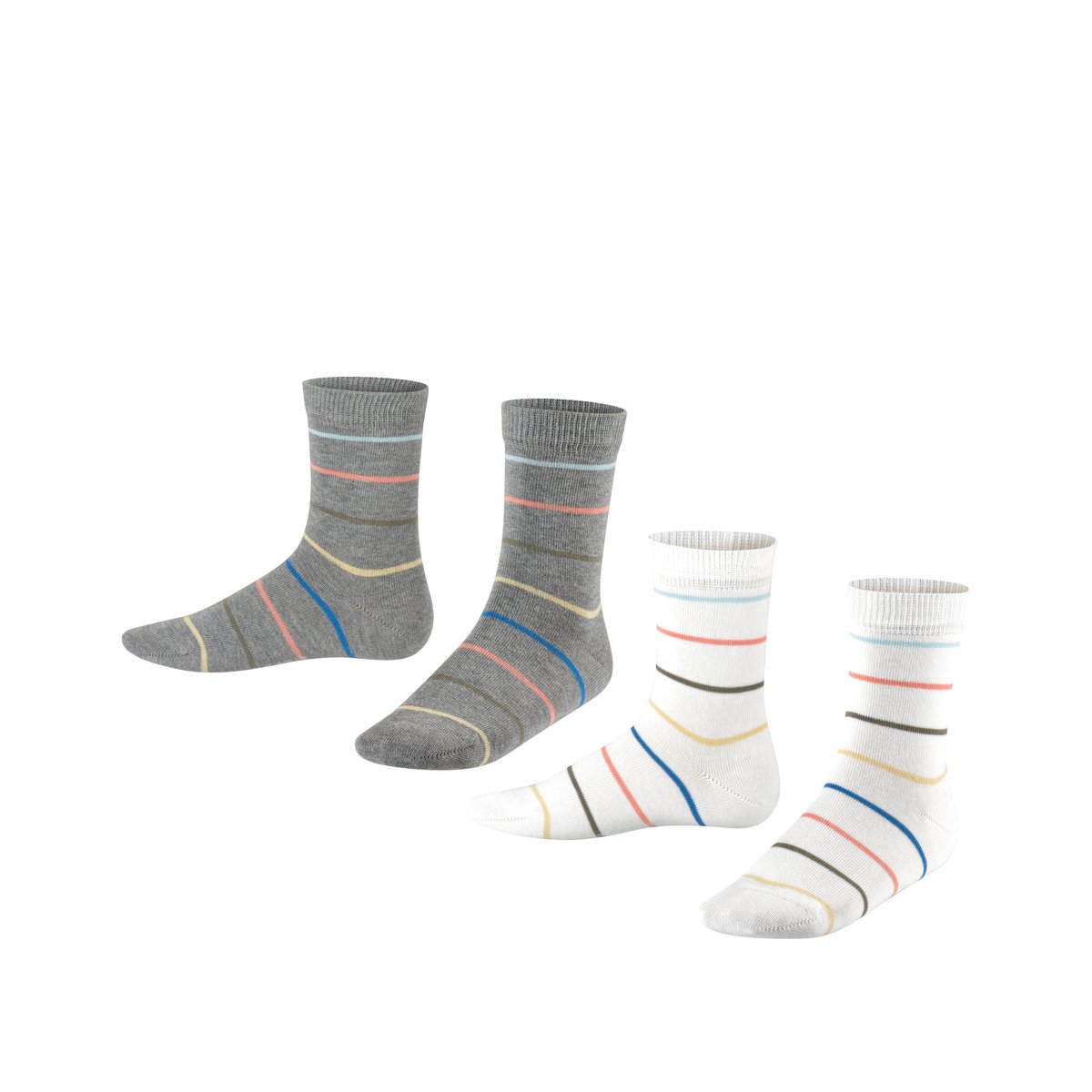 Chaussettes Colorful Stripes 2-Pack Opaque variations de couleur, ESPRIT