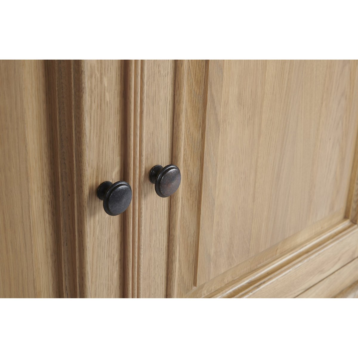 Buffet vaisselier en chêne 4 portes vitrées 4 tiroirs 4 portes bois - VICTORIA bois clair, HELLIN, DEPUIS 1862