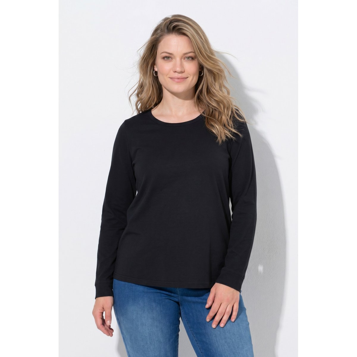 Lot de 2 T-shirts en coton bio crème, ULLA POPKEN